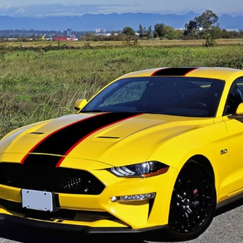 Kit de Rayures Graphiques Ford Mustang pour Masquer les Défauts et Rénover le Capot Auto - 5