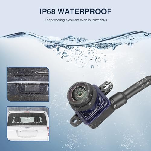 Image of Rear View Backup Camera Fit for Chrysler Town & Country 2011-2016, fit for Dodge Grand Caravan 2011-2020, Reversing Parking Assist Camera OE Replacement 4672639AA,CH1960103