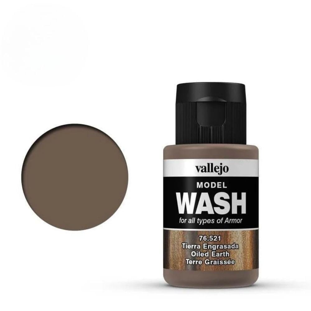 Vallejo Model Color 35 ml Wash Paints - Oiled Earth, 35 ml (Pack of 1) - Image 4