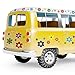 Zonon 12 Sheets Flower Car Decals Daisy Stickers Flower Car Sticker Self Adhesive Vinyl Retro Groovy 60s 70s Hippie Stickers for Window Clings Bumper Wall Mirror Laptop Truck Window Decoration 96 Pcs