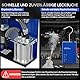 EVAP Nebelmaschine Kfz Leck Detektor 12V Auto Rauchmaschine Lecksucher mit Eingebaute Luftpumpe Pipeline-Kraftstofflecksucher Vakuum Testgerät für 12V Fahrzeuge