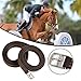 ZZYZG Stirrup Leathers for English Saddles, 2 Pack Equestrian Riding Stirrup Straps with Stainless Steel Buckle & Sturdy Nylon Core, Horse Riding Gear for Daily Riding/Schooling/Showing (Brown, 54)