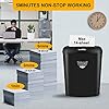 Suntiko 14 Sheet Cross Cut Paper Shredder for Home Office Use with P-4 High Security and 6.6 Gallon Bin for Credit Cards CDs or Staples ETL Certified Black