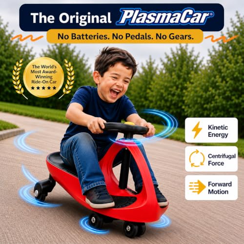 Image of PlasmaCar Original Ride On Toy, Plasma Car for Kids, Fuchsia Pink /Purple
