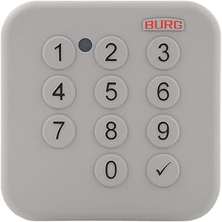 BURG Elektronisches Zahlenschloss Keypad Outdoor IP54 (Elektronikschloss, Codeschloss, Schrankschloss, Gartenschloss, Briefkastenschloss)