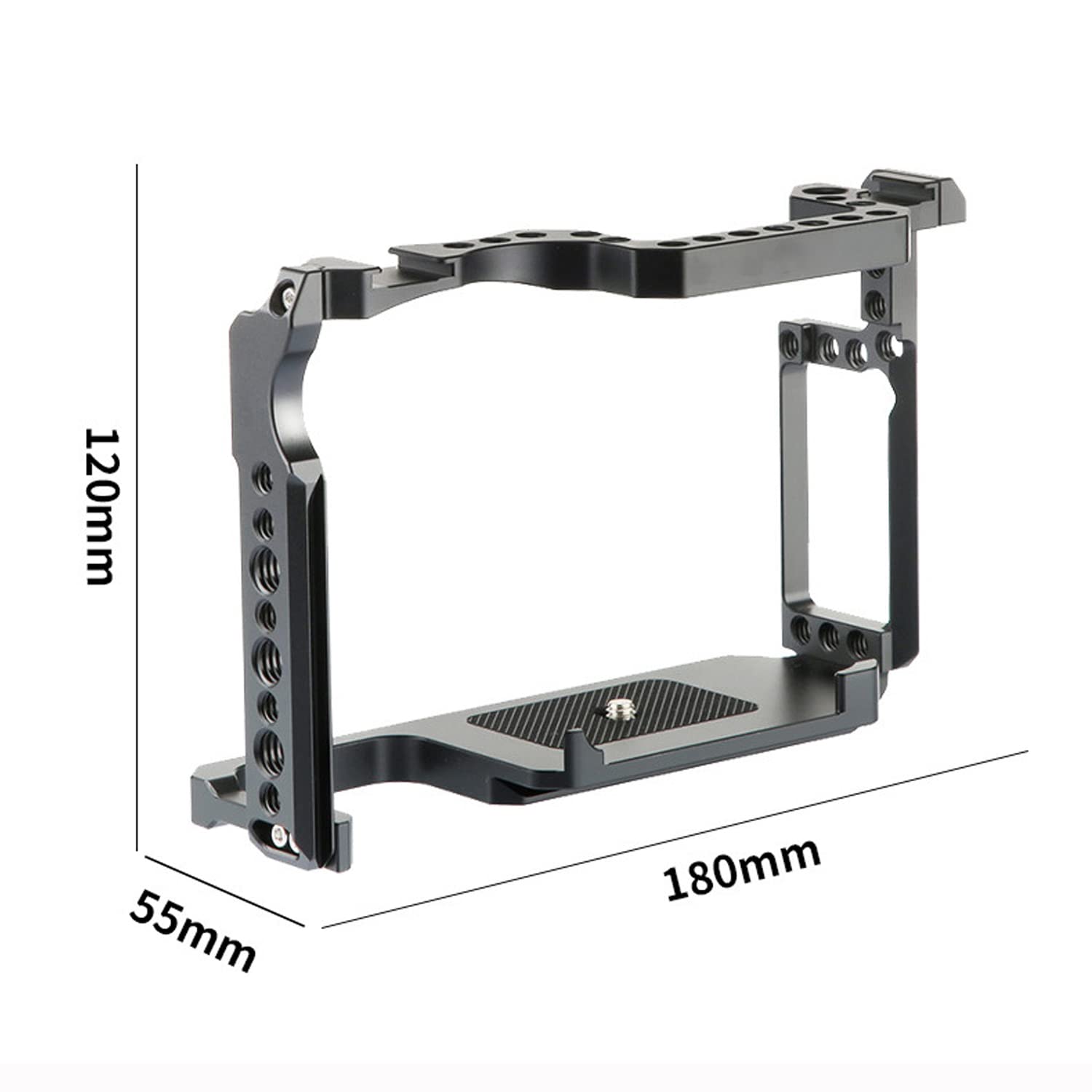 5DIV Gabbia per fotocamera Canon EOS 5D Mark II III IV 7D 6D DSLR custodia con doppio supporto a slitta fredda integrato per video Vlog Rig