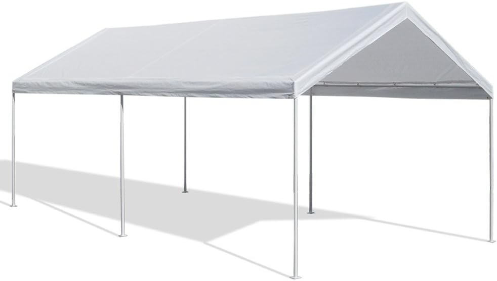 Caravan Canopy 22006200010 10 x 20 ft Domain Carport - White