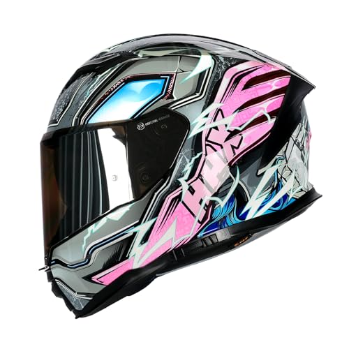 Image of HAX Force Aerodynamic Full Face Motorcycle Helmet for Street Bike DOT & ECE