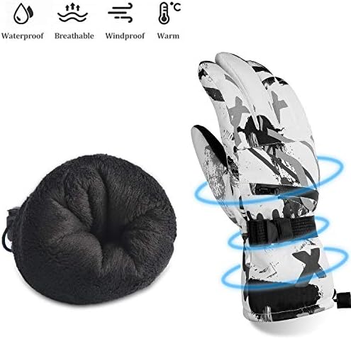 TRILINK Ski Thermal Gloves - Touchscreen -29 Coldproof Winter Gloves, Waterproof Warm Gloves for Skiing Snowboarding Cycling Running Climbing Hiking and other Winter Outdoor Sports - Unisex