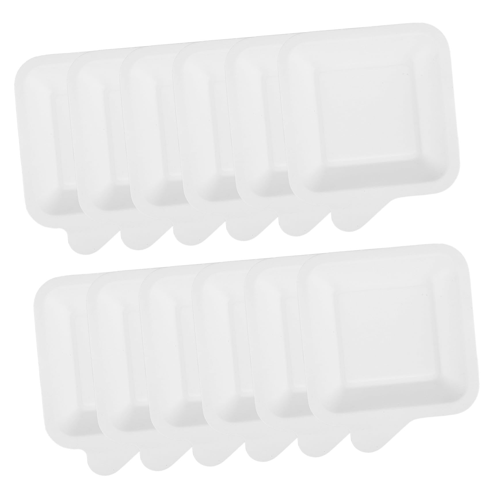 VALICLUD 100piezas Platos De Papel Cuadrados Pequeños Platos De Papel Para Pasteles y Postres Para Fiestas Pequeños Para Fiestas De Cumpleaños Celebraciones y Manualidades