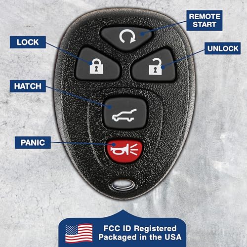 Télécommande OUC60270 KeylessOption pour réparer clé GM cassée - 6