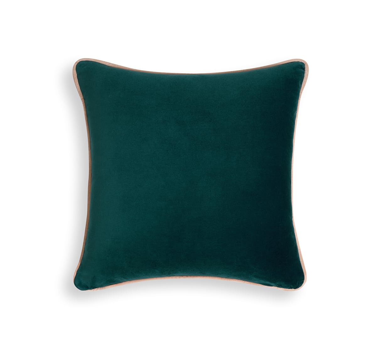 Housse de coussin Bassetti velours de coton Verde Pino pour linge de table haut de gamme
