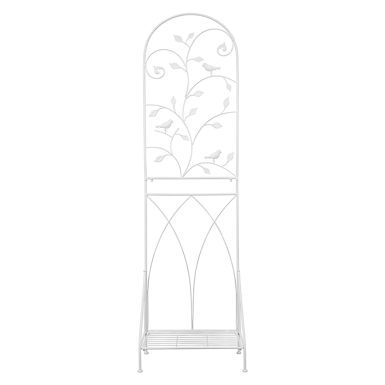 Celosías de Jardín, W50xH180cm Decoración Exterior, para Verduras Flores,Montaje DIY, para Jardín, Patio, Piscina(White)