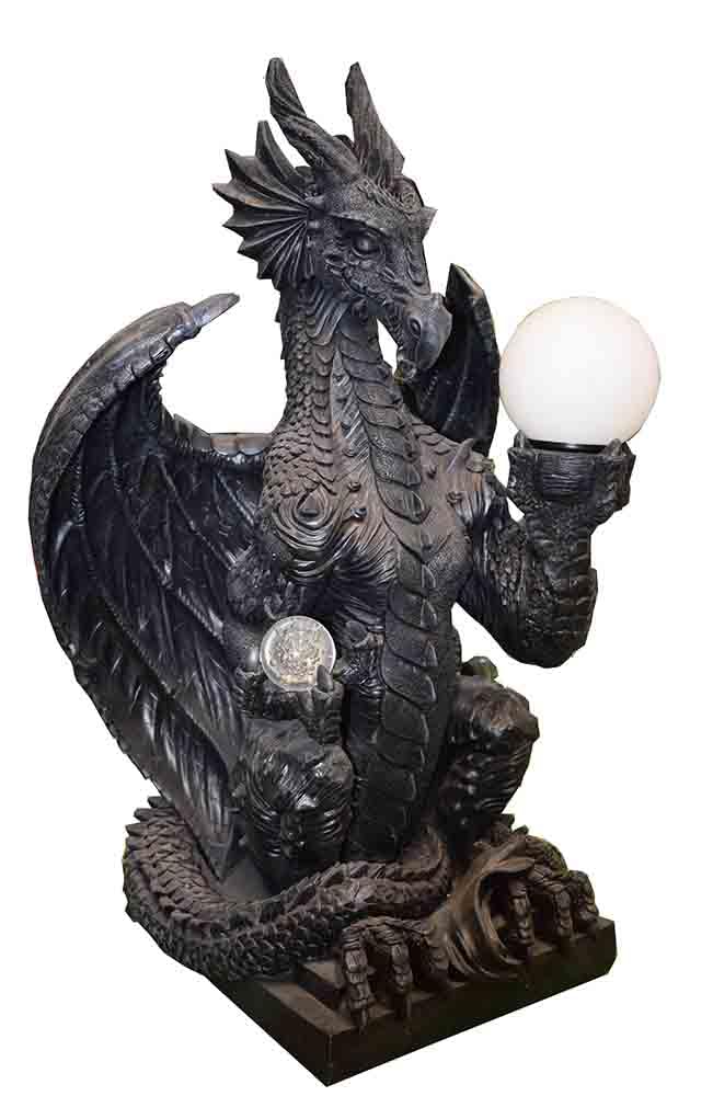 Cleopatra Black Dragon Lamp