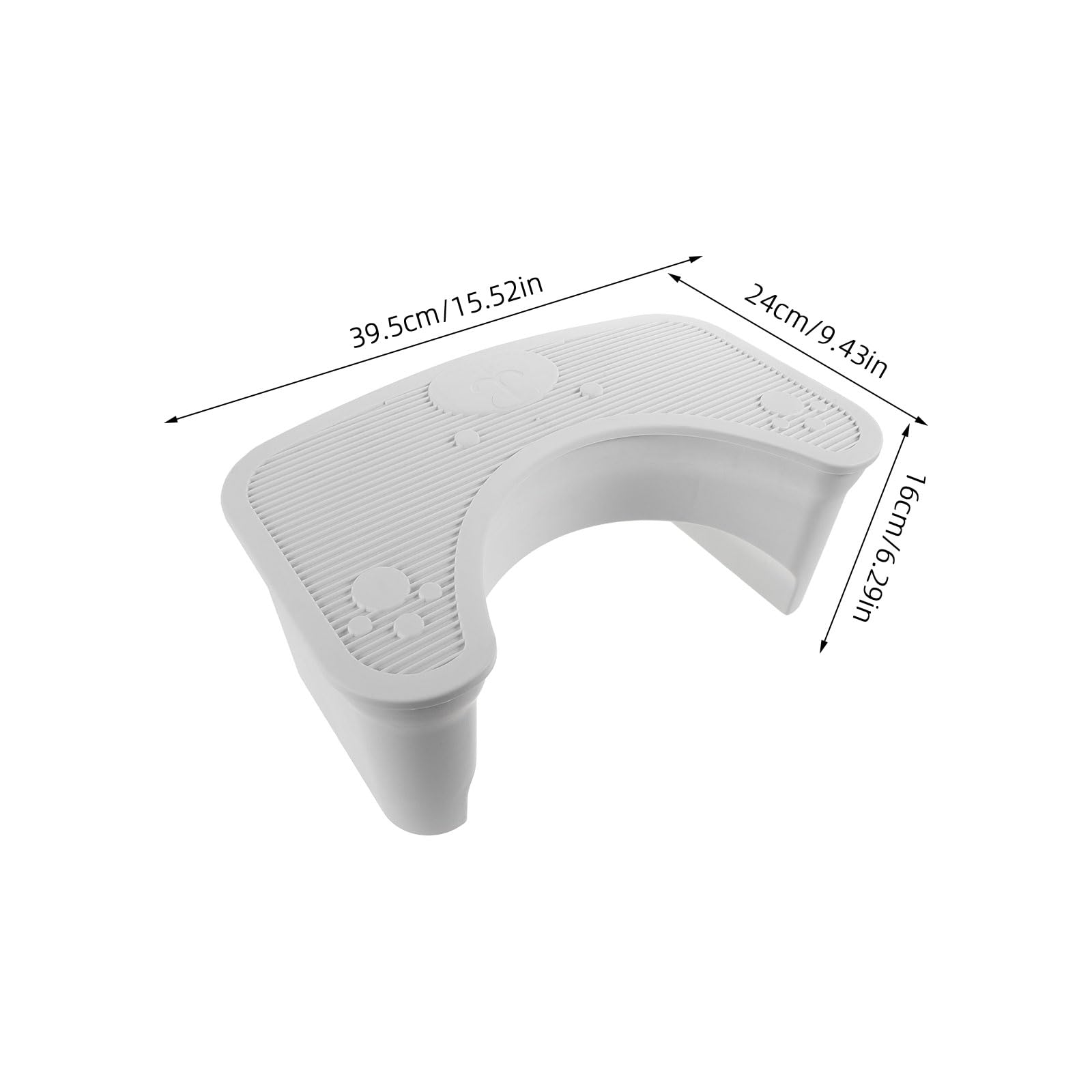 Sgabello da Bagno per Wc Antiscivolo Spesso in Plastica Bianco | Vano Contenitore, Struttura Compatta, Supporto Stabile per Casa e Hotel, Adatto a Ragazzo Ragazza e Anziani