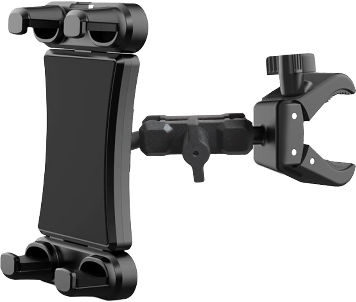 Support de tablette, tapis de course, vélo d'appartement, support de tablette, rotatif à 360 °, support de tablette pour spinning, support de microphone, guidon de bureau pour smartphones et