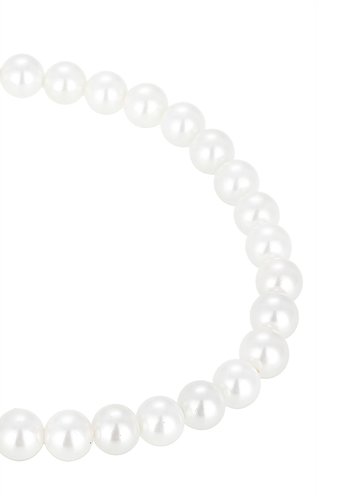 Elli Bracciale da donna a forma di cuore con perle di conchiglia e cristalli in argento sterling 925, 17 cm, Sfaccettatura, cristallo