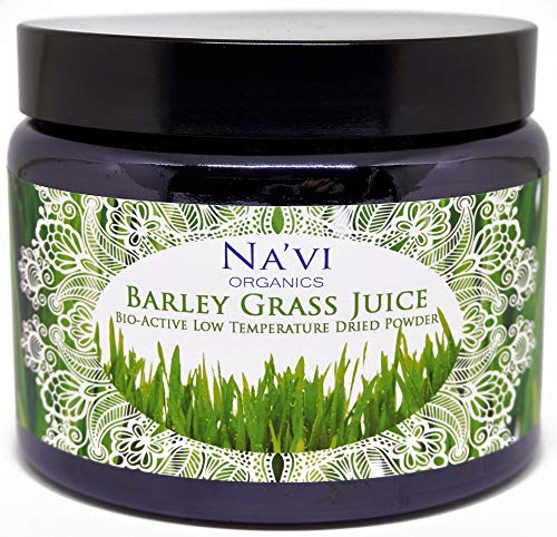 Na'vi Organics Organic Raw Barley Grass JUICE Powder - Premium Grade & Organic Certified (250 grams)
