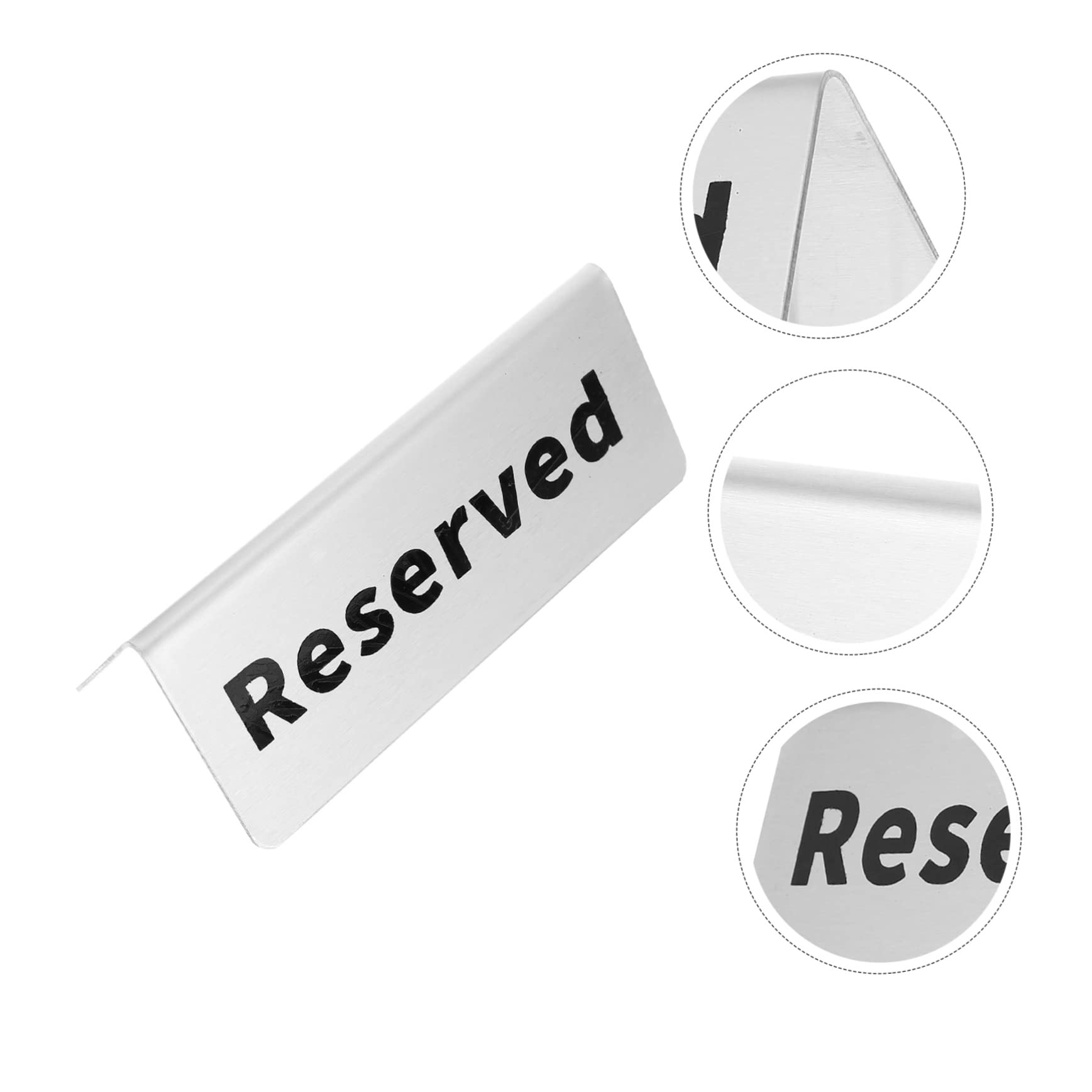PRETYZOOM Desktop Reserved Sign Wear Resistant Table Sign for Weddings and Events Convenient Seating Indicator for Guests Elegant Table Decoration