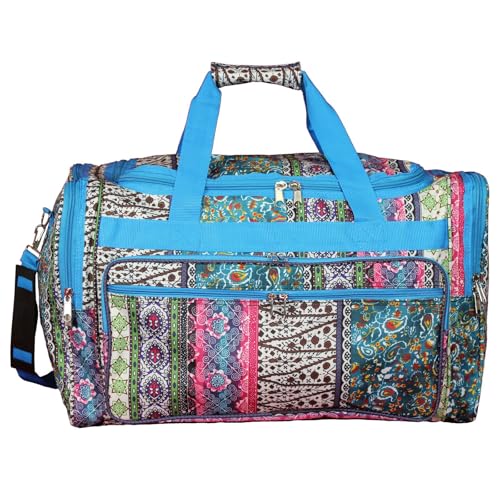 World Traveler Bohemian 22-inch Carry-on Duffle Bag with Adjustable Shoulder Strap
