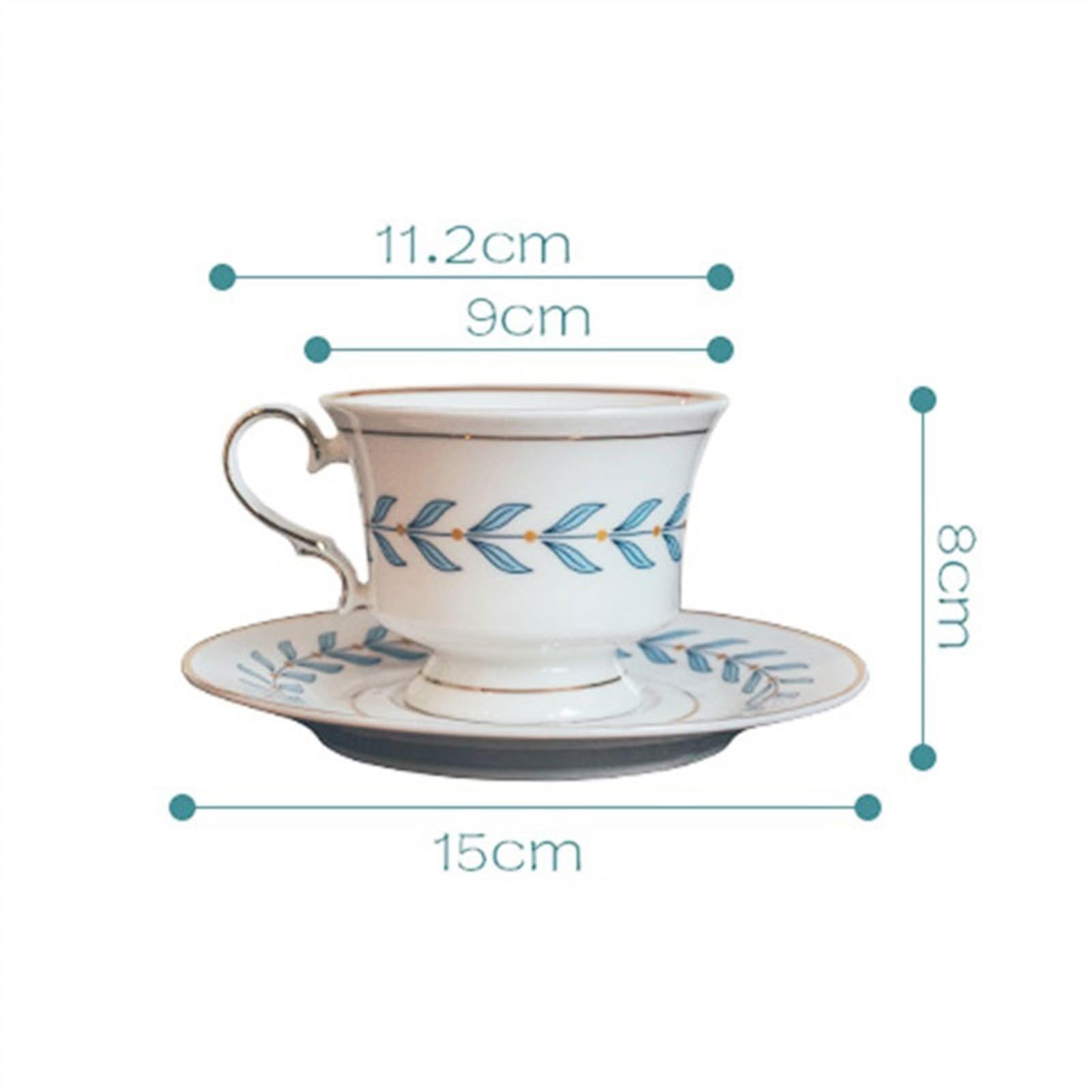 Filiżanki do herbaty, angielska popołudniowa herbata, czarna filiżanka do herbaty, ceramiczny kubek do herbaty z kwiatami, filiżanka i spodek do kawy znakomity i praktyczny, filiżanki do herbaty i