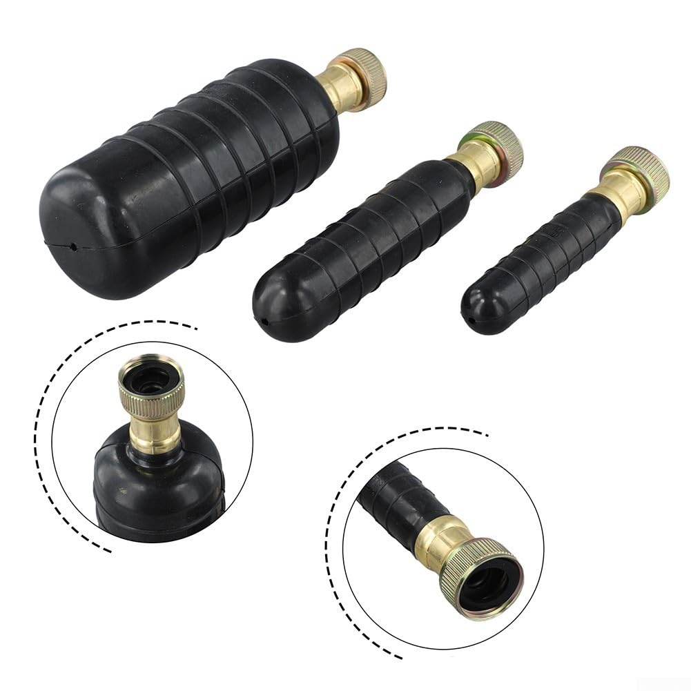 Vessie de vidange pour enlever les bouchons, kit de nettoyage de canalisations avec vessies en caoutchouc de 2,5 à 15,2 cm, outil de débouchage de tuyaux à pression d'eau très résistant pour la maison