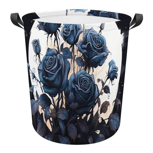 Cesta de lavadero impermeable redonda anti humedad para ropa sucia 2