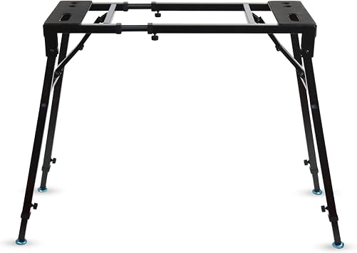 5 CORE Keyboard Stand Adjustable Heavy Duty for Electric Digital Pianos and Synths Fits 54 to 88 Key Keyboards for Kids & Adults Use On Stage Studio - KS PRO 4 BLK