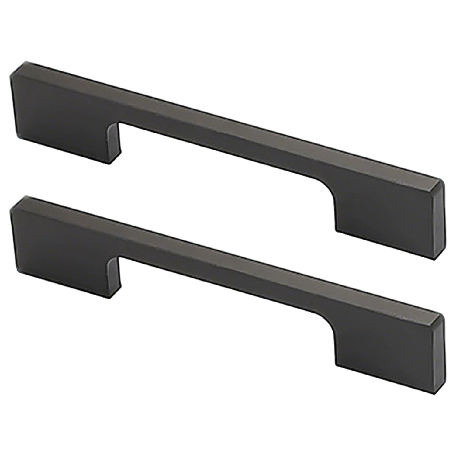 Poignées de cuisine noires 160mm anti-traces pour rénover les meubles