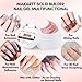 Makartt 3D Gel Nail Art: 15ML Solid Gel Builder, Non-sticky for Extension 3D Sculpting Nail, UV Glue for Acrylic Tips, Rhinestones & Sculpture Hard Gels for Nails UV/LED Lamp Required Dusty Pink