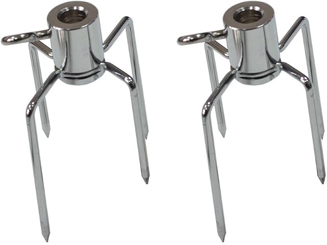 Onlyfire 6002 Rotisserie Meat Forks for Grills Fits 12mm hexagon & 10mm and 8mm square rotisserie spit rods and round spit
