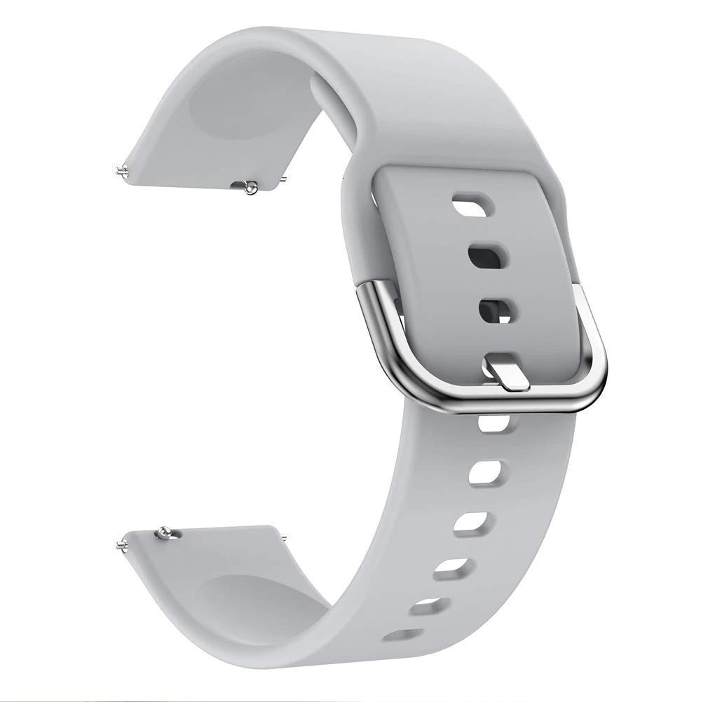 GetTechGo® Silicone Smart Watch Strap/Band with Metal Buckle Compatible with Noise Colorfit Pro 2 (Not compatible with Any other Watch) (Grey) (B09H7CRF5J) Amazon Price History, Amazon Price Tracker