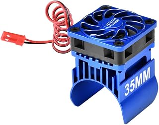 GPM 6061-T6 Alloy Cooling Fan with 35Mm Motor Heatsink for Mini Maxx Monster Truck-107154-1 (Blue)