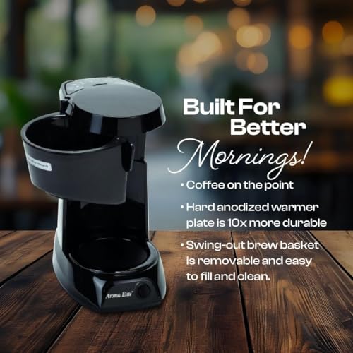 Image of Kaapi Solutions 4 Cup Coffee Maker, Drip Brew Machine with V60 Filter, Compact & Easy to Use, Black