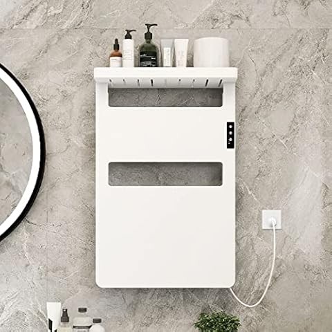 byecold Badheizkörper Bad Heizkörper mit Ablage Touchschalter Timer Handtuchhalter Heizung Elektrisch Badezimmer Handtuchwärmer Badheizung Handtuchheizkörper Handtuchtrockner Handtuchheizung Weiß Cover