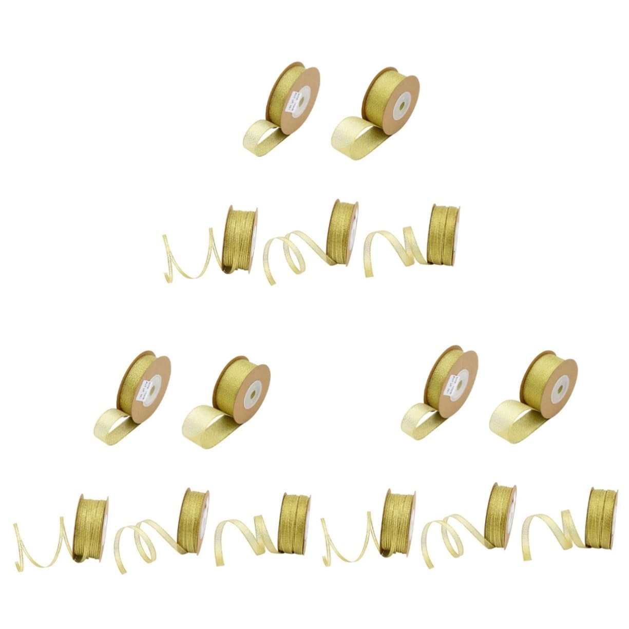 NUOBESTY 15rollen Glitzernde Polyesterbänder Für -projekte Für Geschenkverpackungen Party-dekorationen Und Blumenarrangements Robust Und Vielseitig Einsetzbar