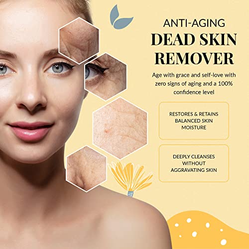 Natural Honey Amber Exfoliating Face Scrub, Moisturizing Exfoliant Cleanser, Gentle Facial Exfoliator, Anti-Aging Dead Skin Remover, 2Oz/60G Noacier #TOP2