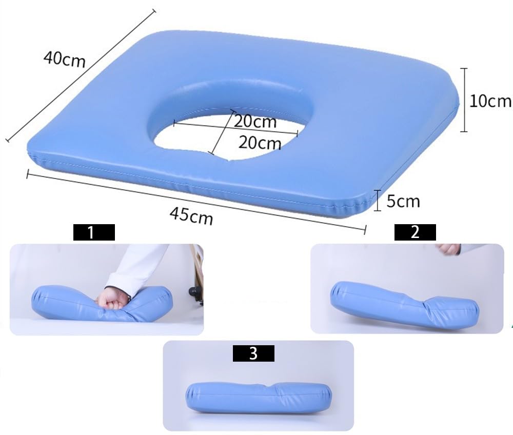 Cojín Antiescaras Impermeable De Cuero PU, Cojín para úlceras por Presión En El Sacrocoxígeo para Personas Mayores, Postrado En Cama
