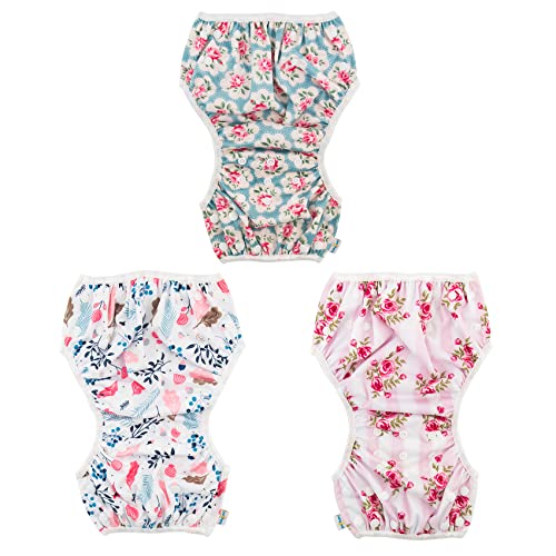 Babygoal 3SD01 Reusable Baby Girl Swim Diapers 3 Pack thumb #8