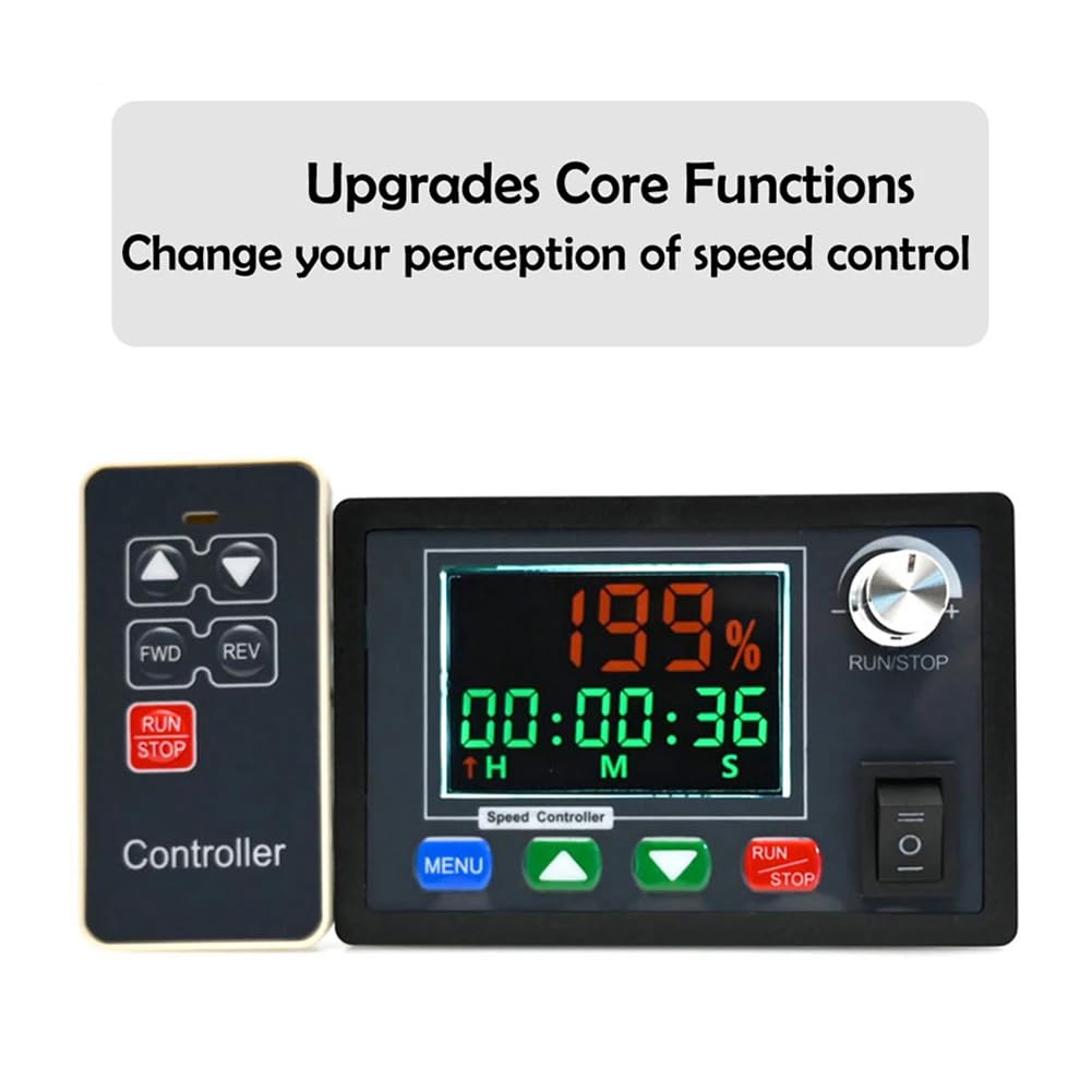 Controlador de Velocidad del Motor DC10-55V 40A PWM Control Remoto Inalámbrico Gobernador del Motor con Escobillas Regulador de Voltaje Inverso Positivo