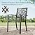 Sophia & William Round Patio Table and Chairs Set, Outdoor Dining Set for 6, 7 Piece Metal Patio Furniture, 54" Black Table(Diamond)