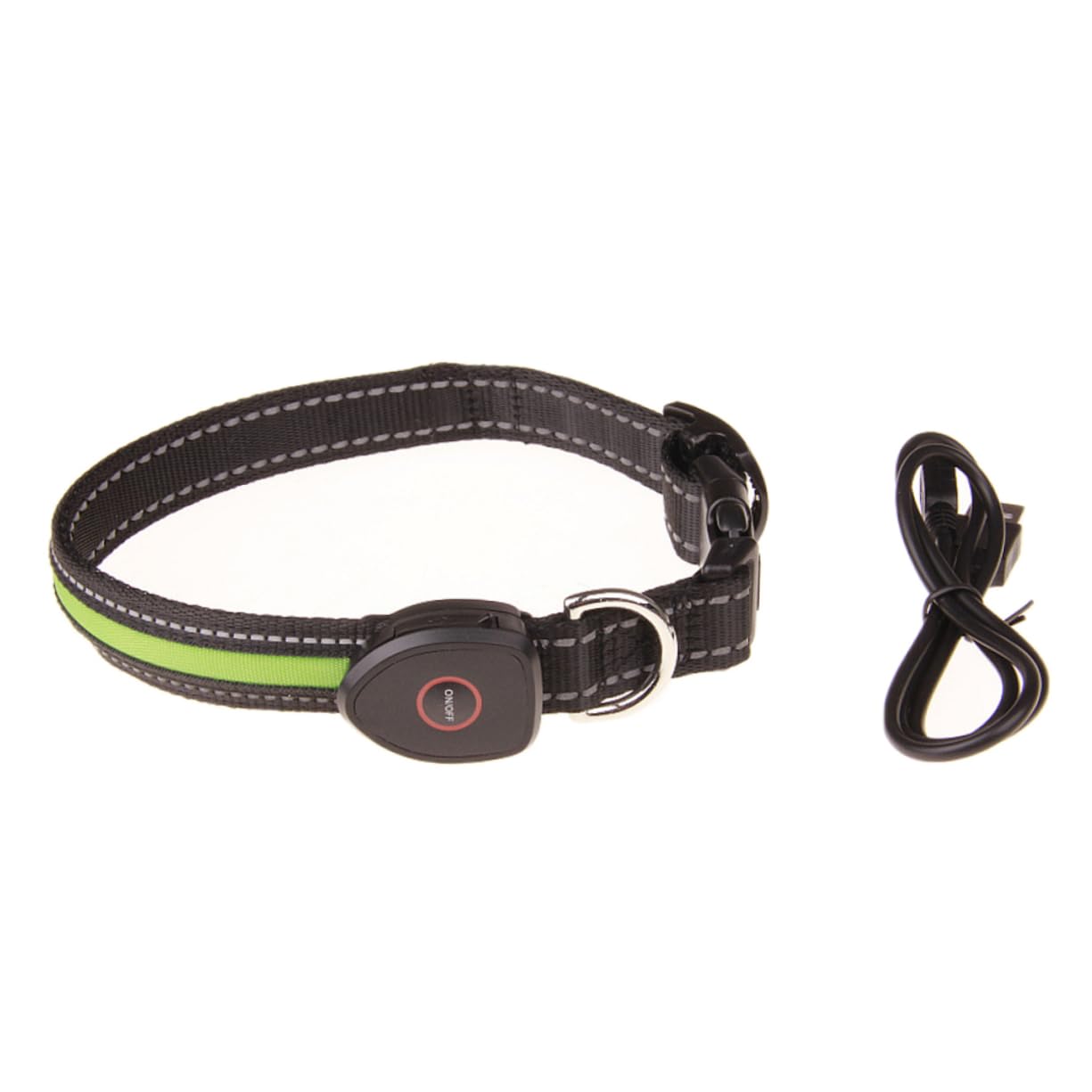BESPORTBLE 3 Piezas Cuello Circular Seguimiento de Mascotas Collar de Mascota Collar de Brillante luz de un Cuello Iluminado LED para Mascotas USB Anillo de Cadena