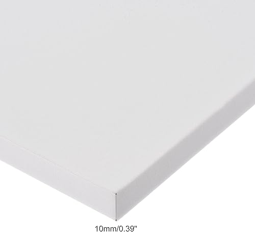 Miniatura 3 de uxcell Hojas blancas de espuma EVA de 10 x 10 pulgadas, 0.394 in de grosor para manualidades y proyectos de bricolaje, 4 unidades