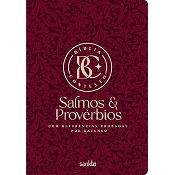 Capa do livro Bíblia Contexto - Salmos & Provérbios - Vinho: Com referências cruzadas por extenso