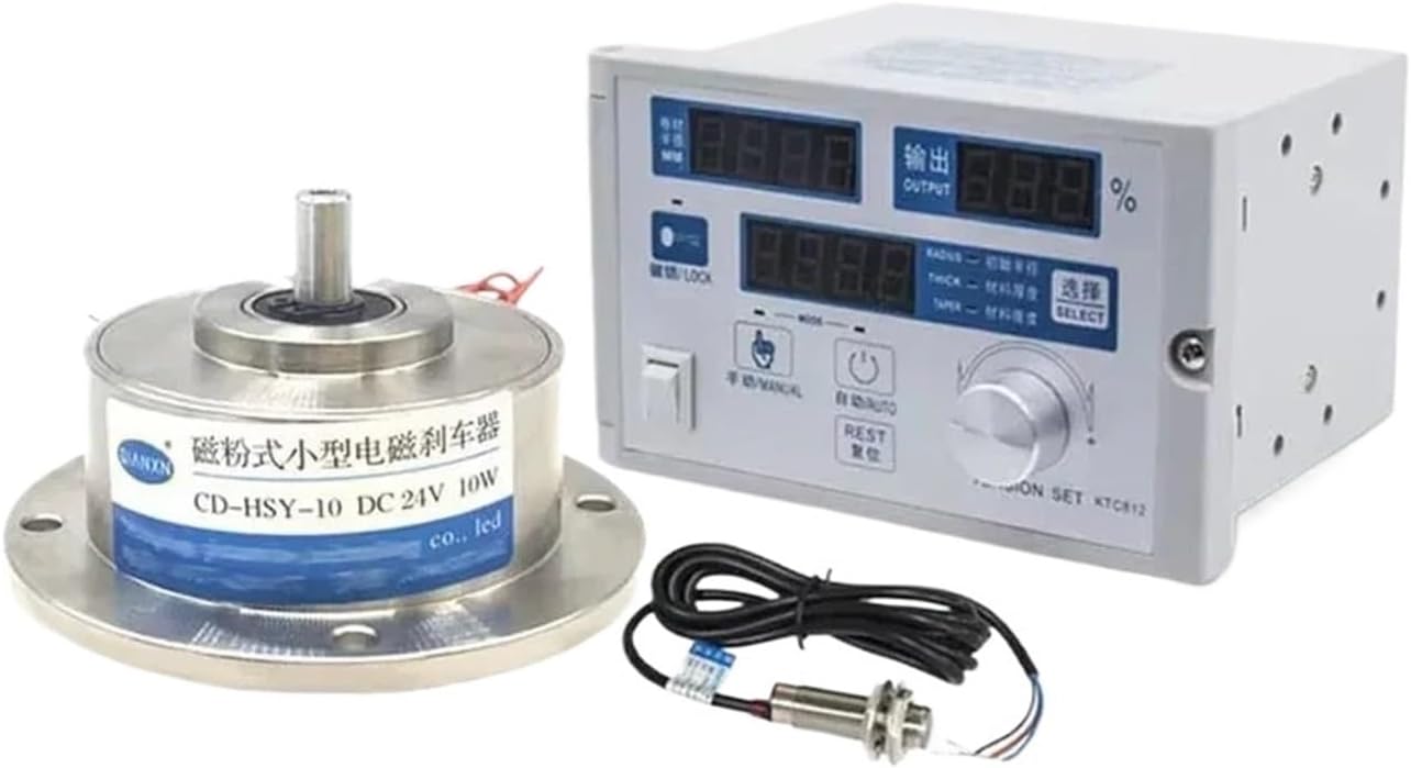 Micro Magnetic Powder Brake Clutch 1800rpm 0.5-10Nm 0.05-1kg Magnetic Particle Clutches(Brake with SJ-180A)