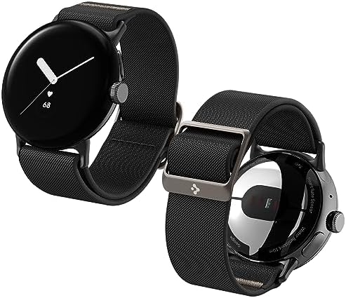 Spigen Strap Band for Google Pixel Watch 4/3/2/1 41mm, Lightweight, Breathable(Lite Fit) - Black