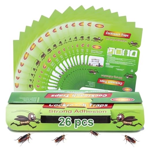 Set di 26 Trappole per Scarafaggi, Prodotto Anti-Scarafaggio Verde, Efficace Cattura-Scarafaggi Contro Gli Scarafaggi