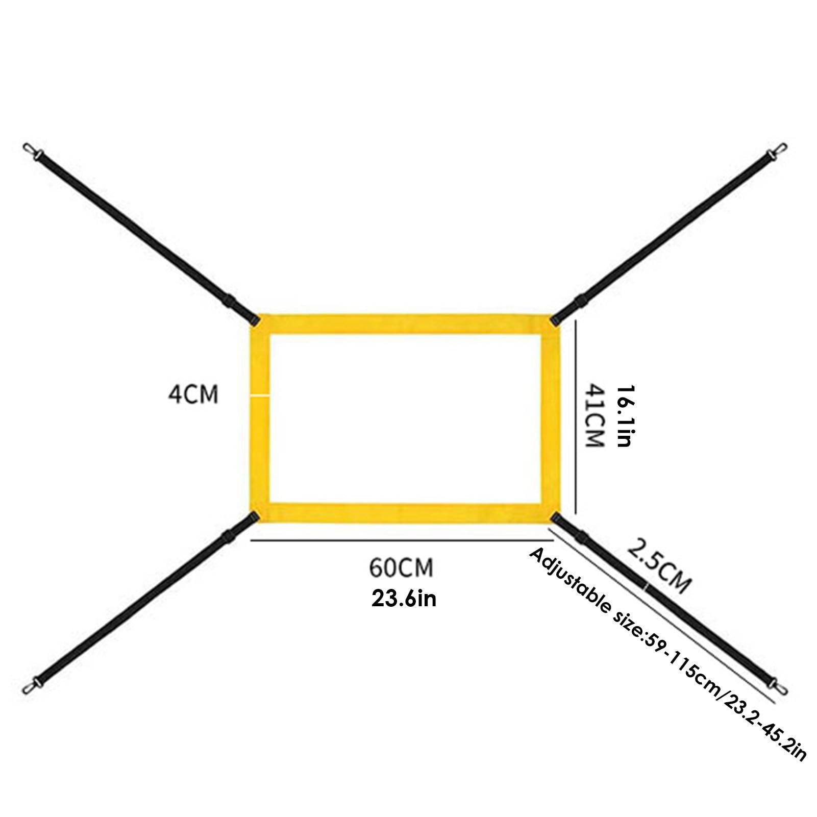 Zone de strike de baseball, cible de pitching de baseball | Pitching Strike Zone 4 sangles réglables | Équipement d'entraînement professionnel pour pratiquer avec précision le lancer et la frappe