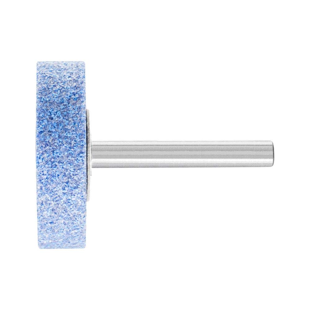 PFERD 30183 Vitrified Bond Mounted Point, Ceramic Oxide, Shape W236, 1-1/2" Diameter x 1/2" Length, 1/4" Shank, 25470 RPM, 80 Grit (Pack of 10)