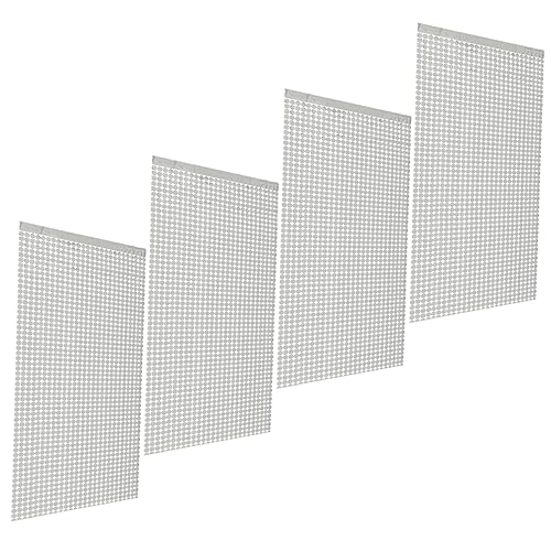 HOMSFOU 4 Piezas Cortinas de Franjas Metálicas de Telón de Fondo Decorativo Cortinas de Tinsel para Cumpleaños y Decoración Resistente y Duradera para Puertas y Ventanas